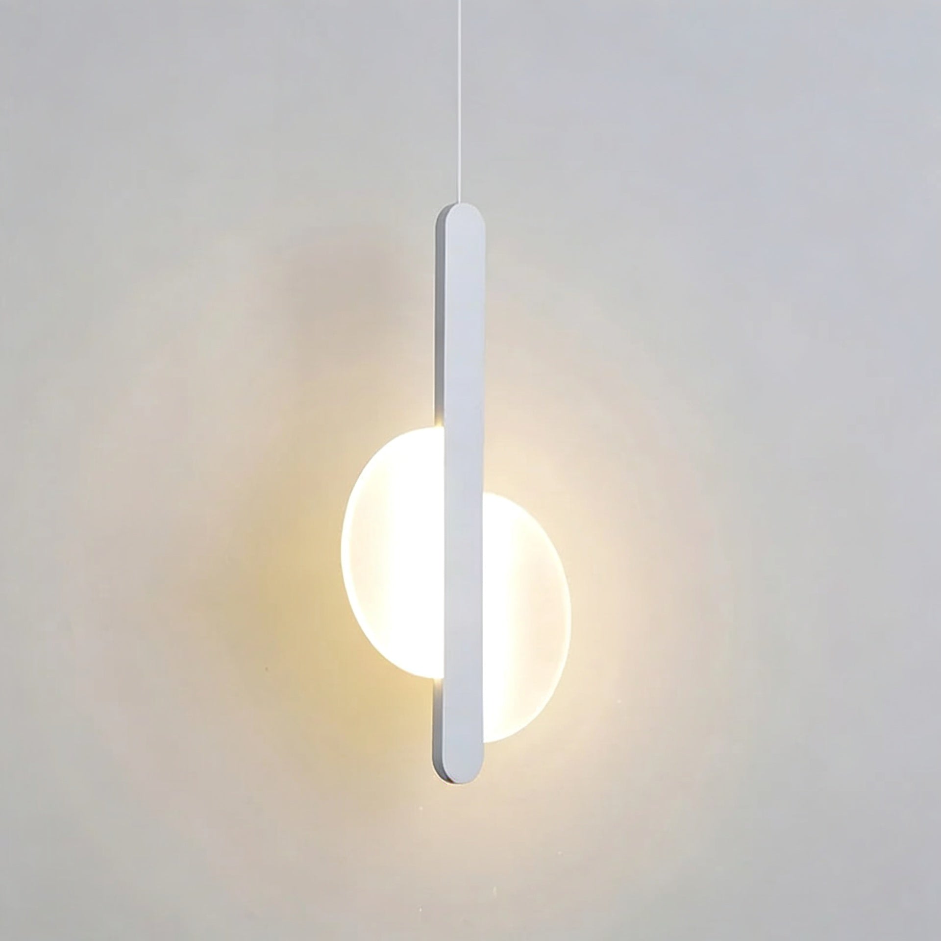 Pendente de Teto em Metal com Globo LED Bivolt Design Minimalista para Quarto e Sala de Jantar