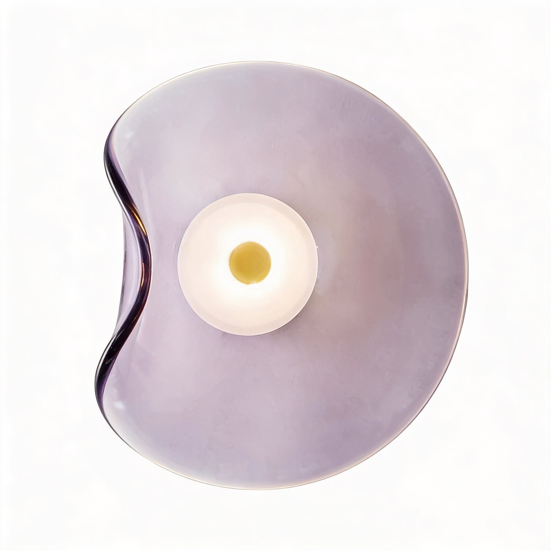 Arandela de Parede em Vidro Orgânico LED Bivolt Pós-Moderna para Sala e Quarto