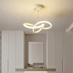 Lustre Suspenso em Alumínio LED 16W 3000K Design Orgânico Bivolt para Sala de Jantar e Quarto