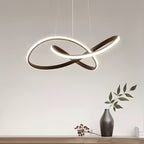 Lustre Suspenso em Alumínio LED 16W 3000K Design Orgânico Bivolt para Sala de Jantar e Quarto