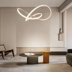 Lustre Suspenso em Alumínio LED 16W 3000K Design Orgânico Bivolt para Sala de Jantar e Quarto