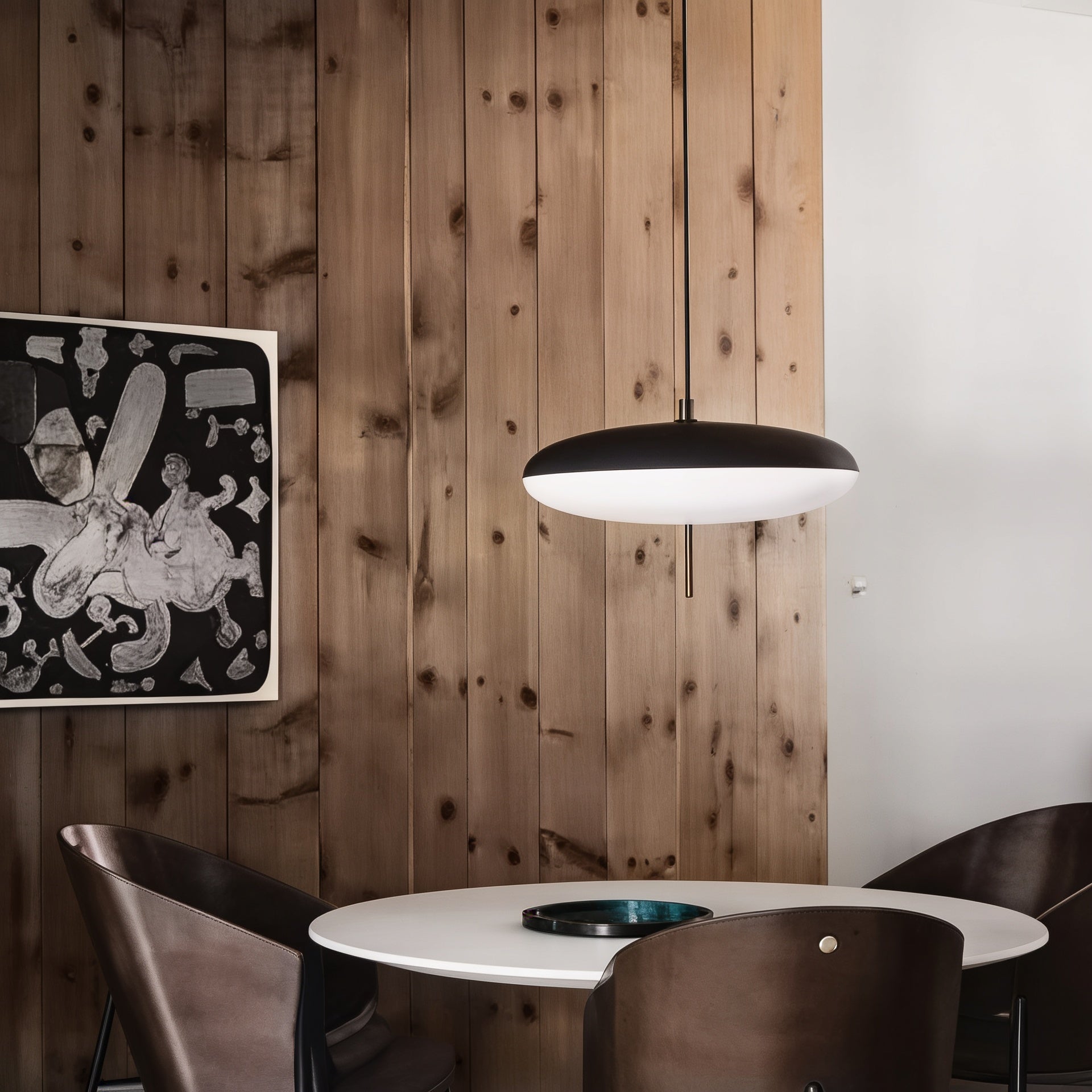 Pendente de Teto Disco Voador em Ferro e Acrílico Perfurado LED E27 Bivolt Estilo Nórdico para Sala e Quarto