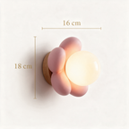 Arandela de Parede em Formato Flor G9 Bivolt para Quarto Infantil e Sala