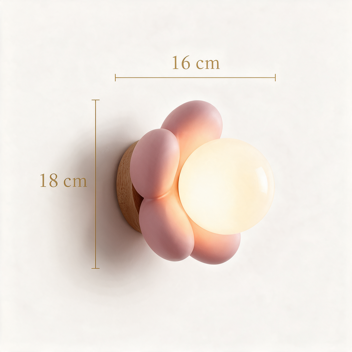 Arandela de Parede em Formato Flor G9 Bivolt para Quarto Infantil e Sala