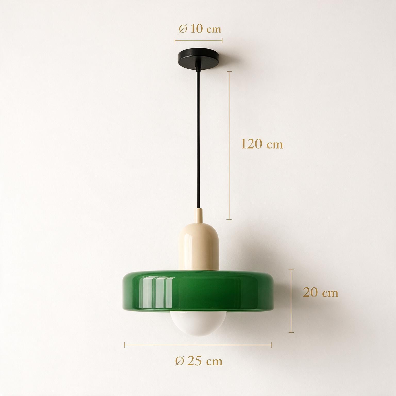 Pendente de Teto em Vidro Colorido e Metal E27 Bivolt Estilo Nórdico para Sala de Jantar e Estar