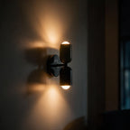 Arandela de Parede Dupla em Metal E27 Bivolt Bidirecional Estilo Nórdico para Quarto e Sala