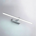 Luminária de Espelho e Parede Linear em Alumínio LED Tricolor Bivolt 40cm–60cm para Banheiro e Quarto