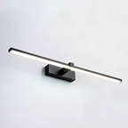 Luminária de Espelho e Parede Linear em Alumínio LED Tricolor Bivolt 40cm–60cm para Banheiro e Quarto