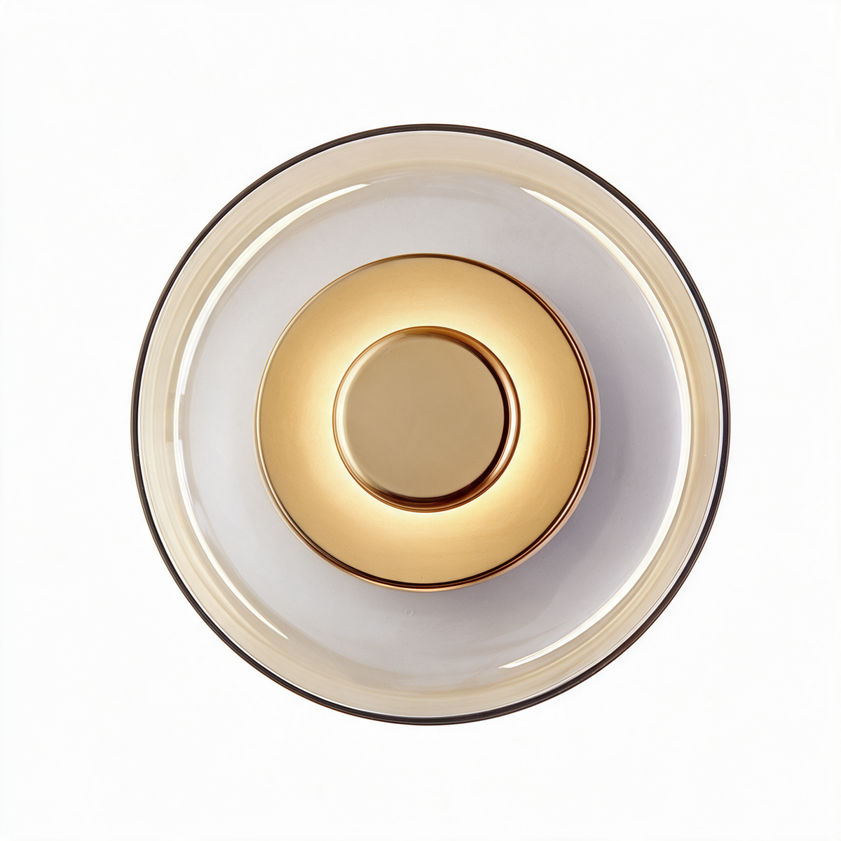 Arandela de Parede em Vidro e Metal LED 5W Bivolt Nórdica para Sala e Quarto